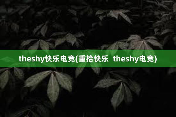 theshy快乐电竞(重拾快乐  theshy电竞)