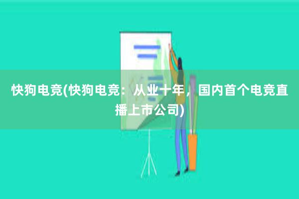 快狗电竞(快狗电竞：从业十年，国内首个电竞直播上市公司)