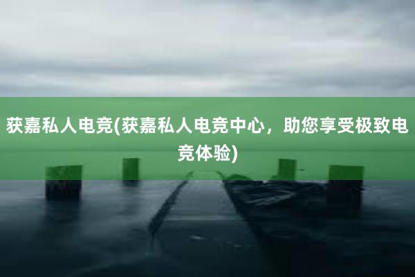 获嘉私人电竞(获嘉私人电竞中心，助您享受极致电竞体验)