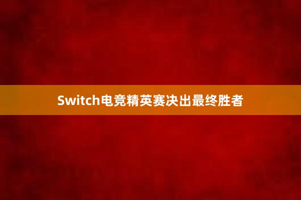 Switch电竞精英赛决出最终胜者