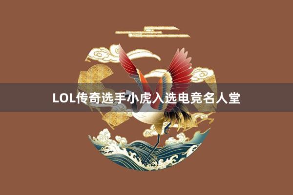 LOL传奇选手小虎入选电竞名人堂