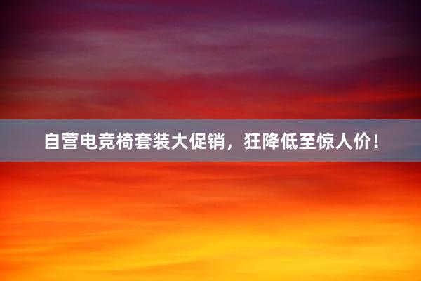 自营电竞椅套装大促销，狂降低至惊人价！