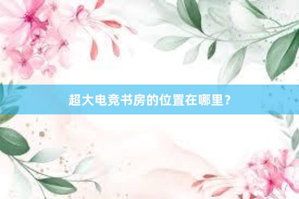 超大电竞书房的位置在哪里？