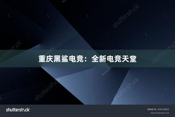 重庆黑鲨电竞：全新电竞天堂